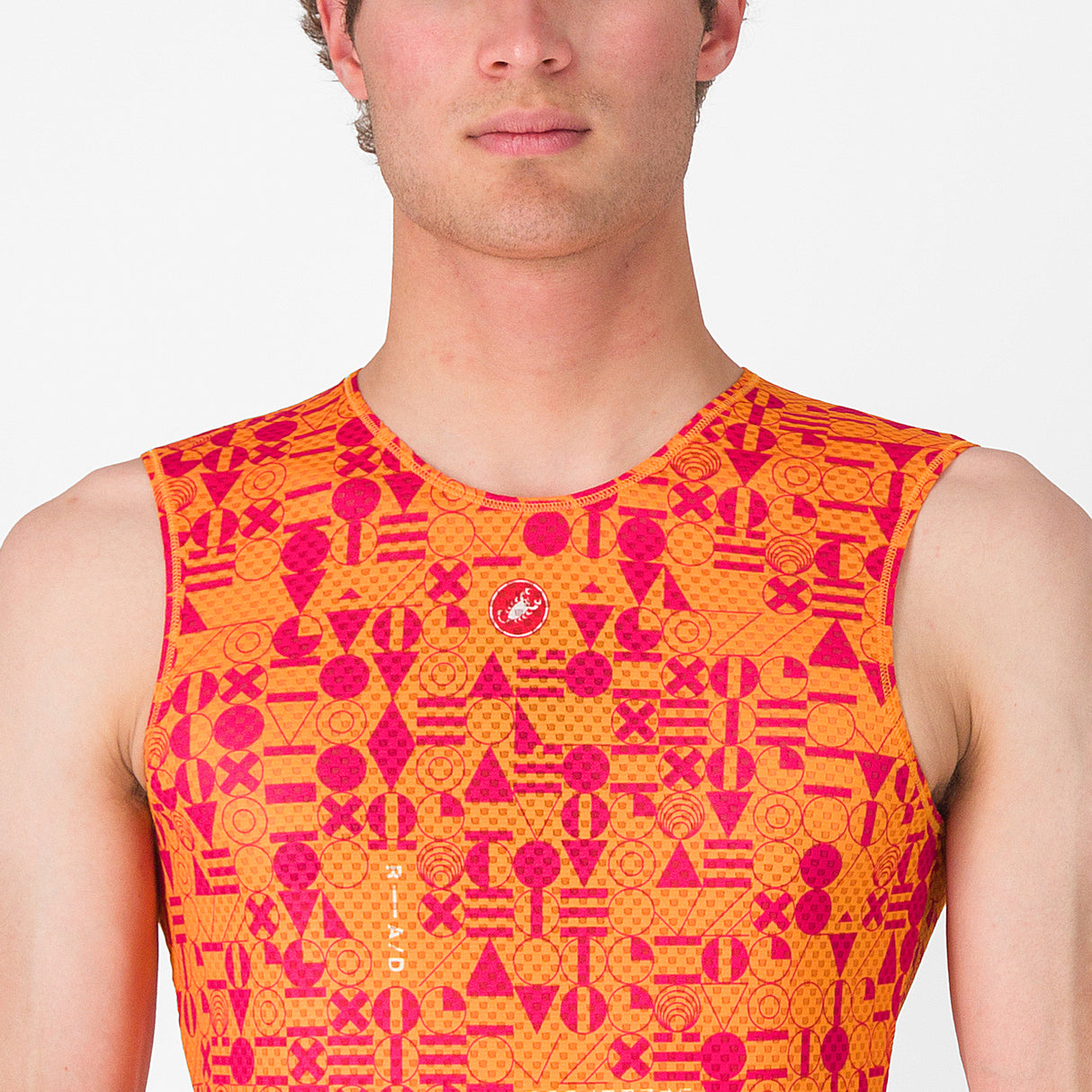 Maglia intima senza maniche Castelli Espresso R-A/D - Arancio chiaro - B