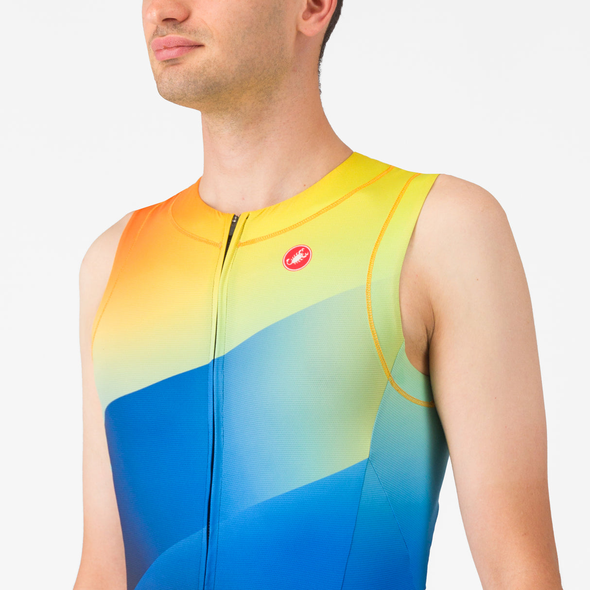 Body senza maniche Castelli Free Sanremo 3 Suit - Blu - F