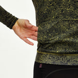 Langarm-Trikot damen Pas Normal Studios Essential Light AOP Grain - Grün