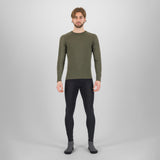 Maglia intima maniche lunghe Karpos Dinamico Merino 130 - Verde militare Karpos