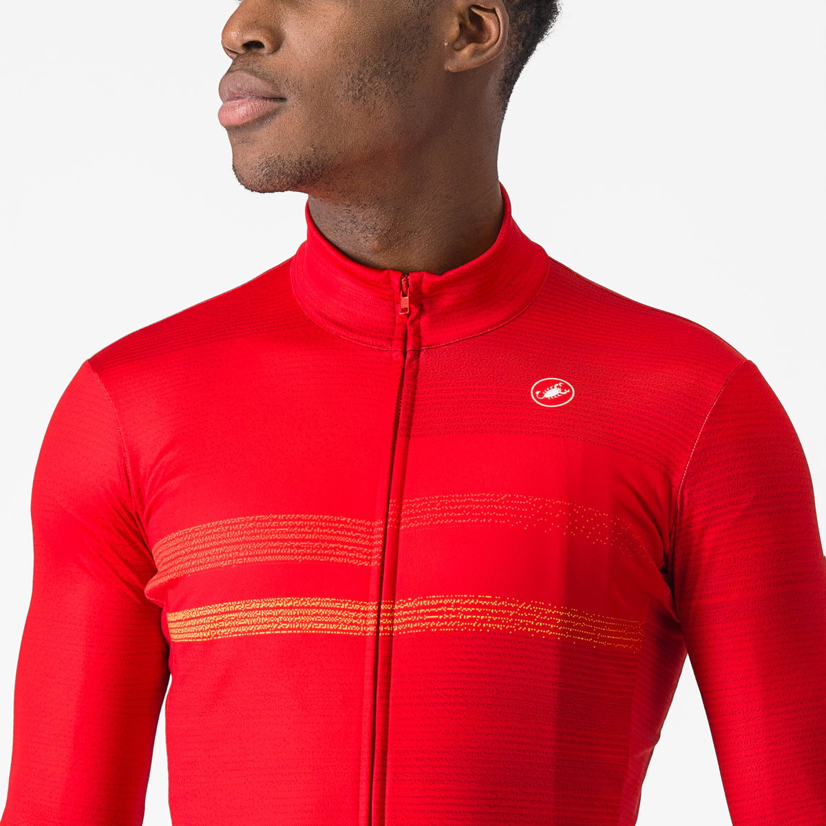 Maglia maniche lunghe Castelli Collapse - Rosso - G