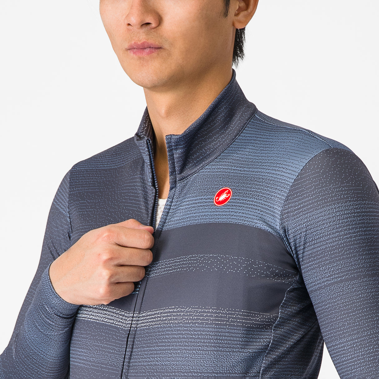 Maglia maniche lunghe Castelli Collapse - Blu - D