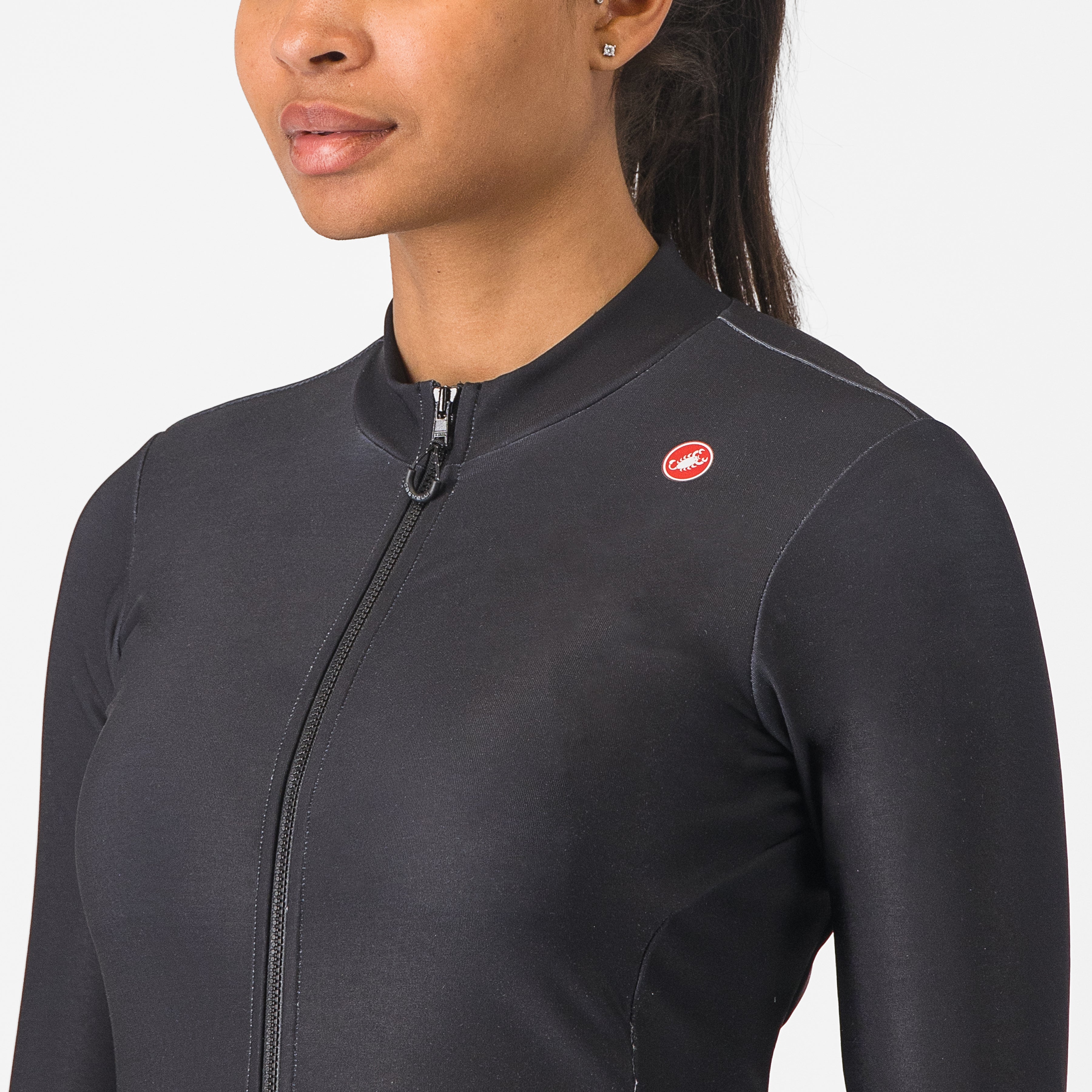Maglia donna maniche lunghe Castelli Espresso Thermal - Nero - E