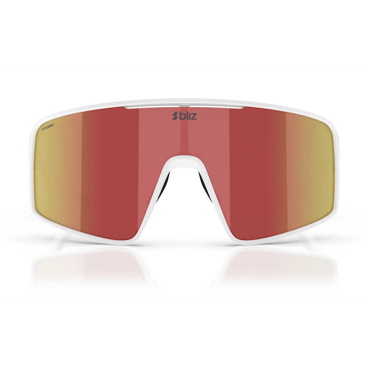 Occhiali Bliz P001 - Matt White Brown W Red Mirror - C