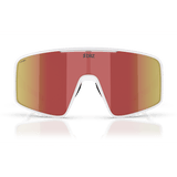 Occhiali Bliz P001 - Matt White Brown W Red Mirror - C