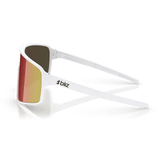 Occhiali Bliz P001 - Matt White Brown W Red Mirror - A