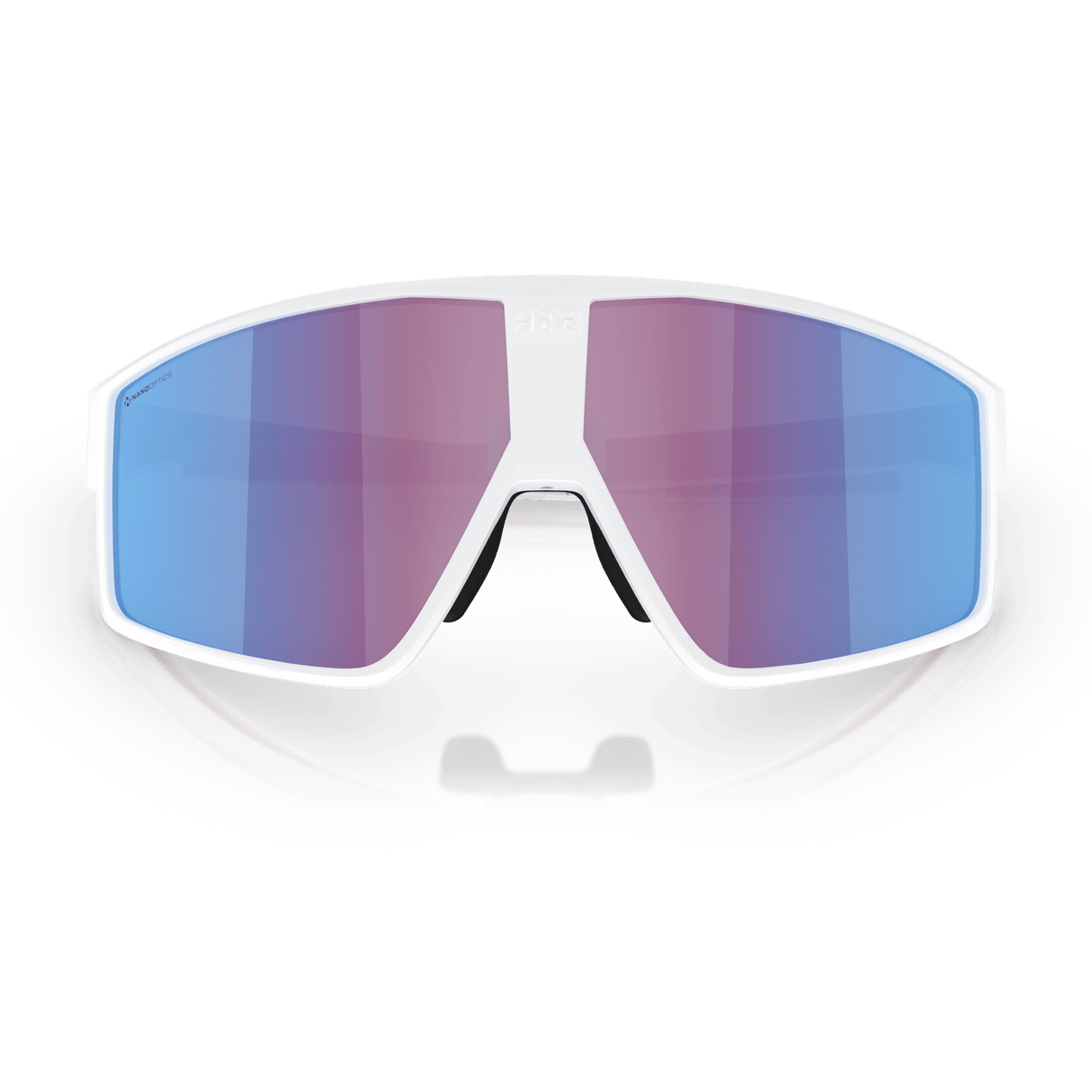 Occhiali Bliz P002 - Matt White Rose-Violet Mirror Blue - M