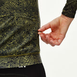 Langarm-Trikot damen Pas Normal Studios Essential Light AOP Grain - Grün