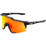 Occhiali 100% Speedcraft - Soft Tact Black HiPER Red Mirror - C