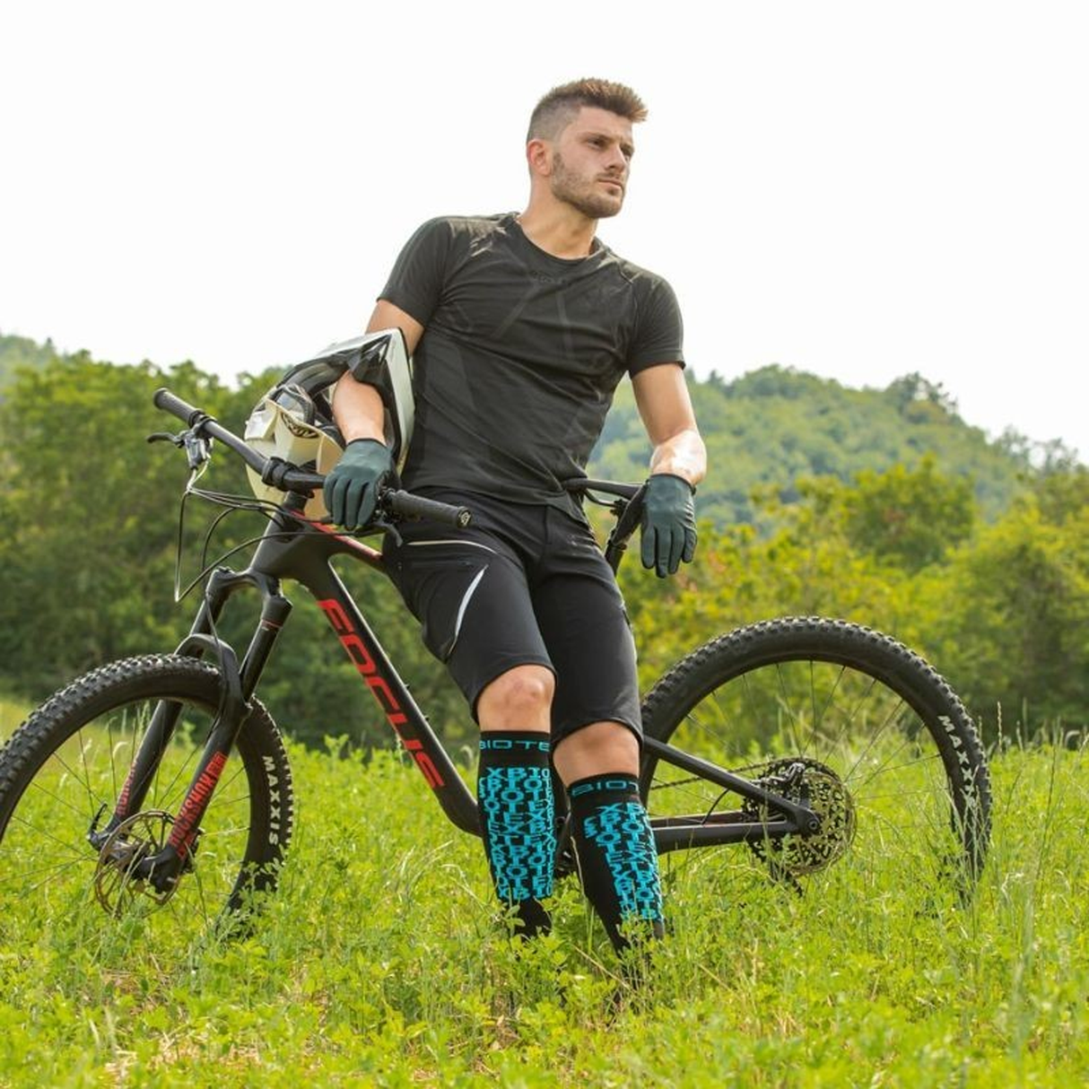 Calcetines Biotex con Protección - Negro Azul