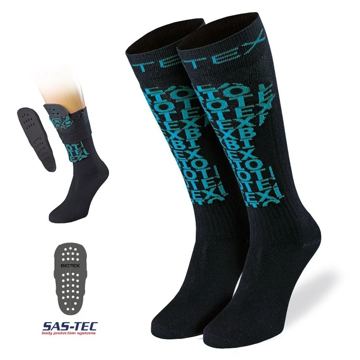 Calcetines Biotex con Protección - Negro Azul