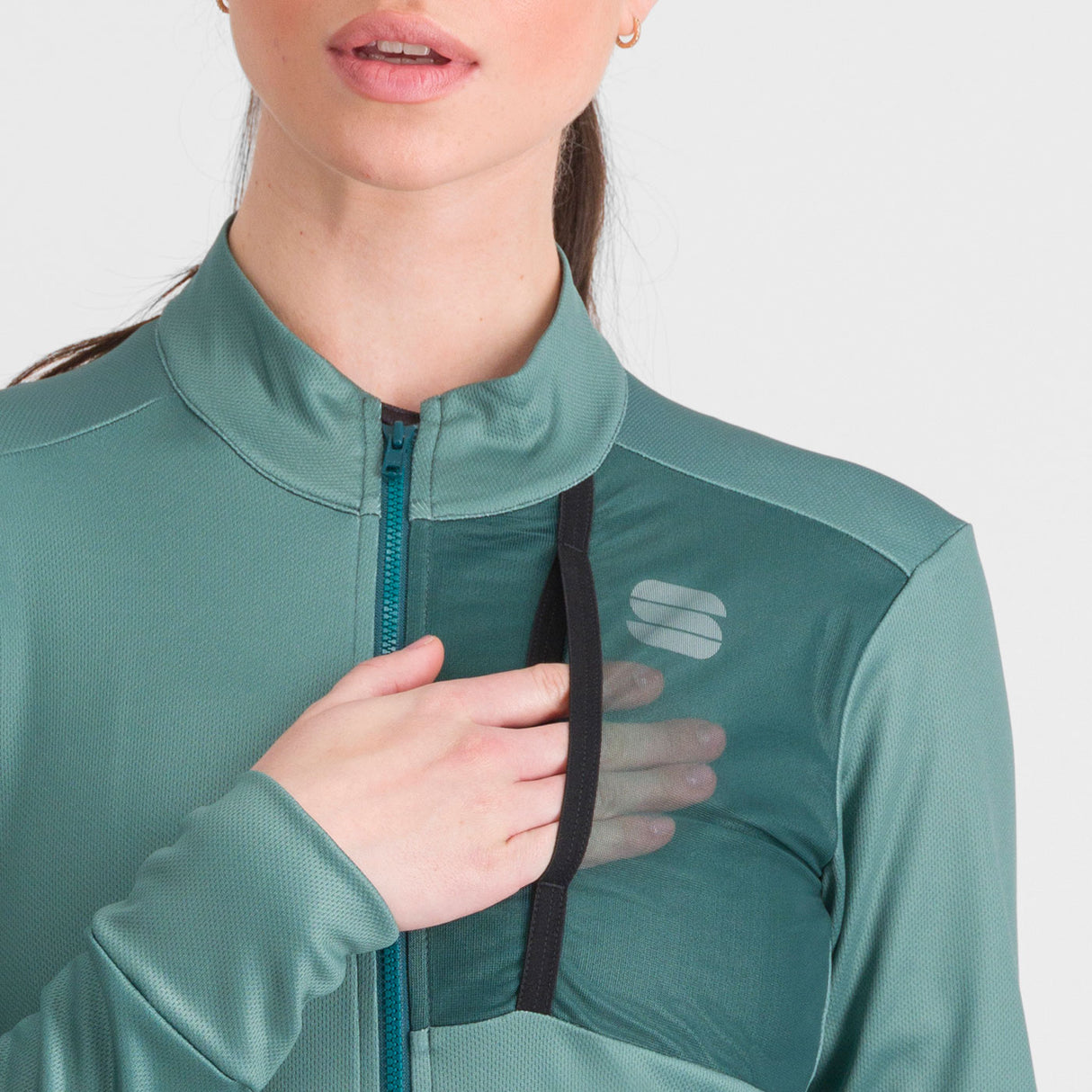 Maglia donna maniche lunghe Sportful Supergiara - Verde - G