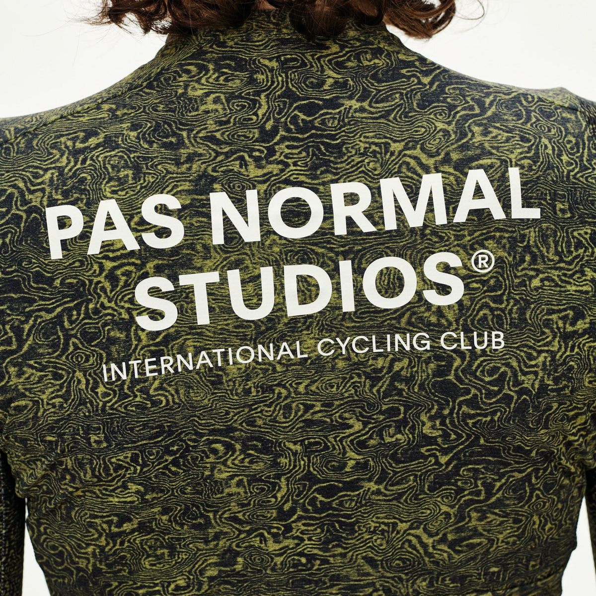 Langarm-Trikot damen Pas Normal Studios Essential Light AOP Grain - Grün