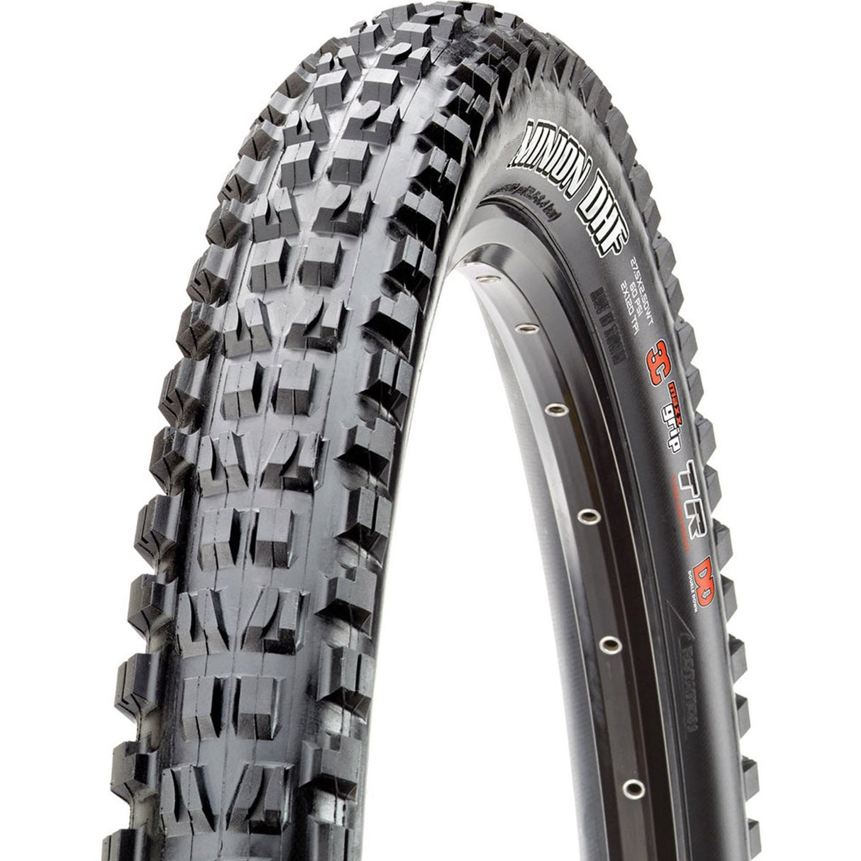 Copertone Maxxis Minion DHF EXO+ TR 120TPI pieghevole 3C MaxxTerra - 27.5 x 2.60 - Nero - H