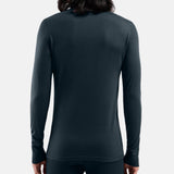 Odlo Merino 200 Zip Langarm-Funktionsunterhemd - Schwarz