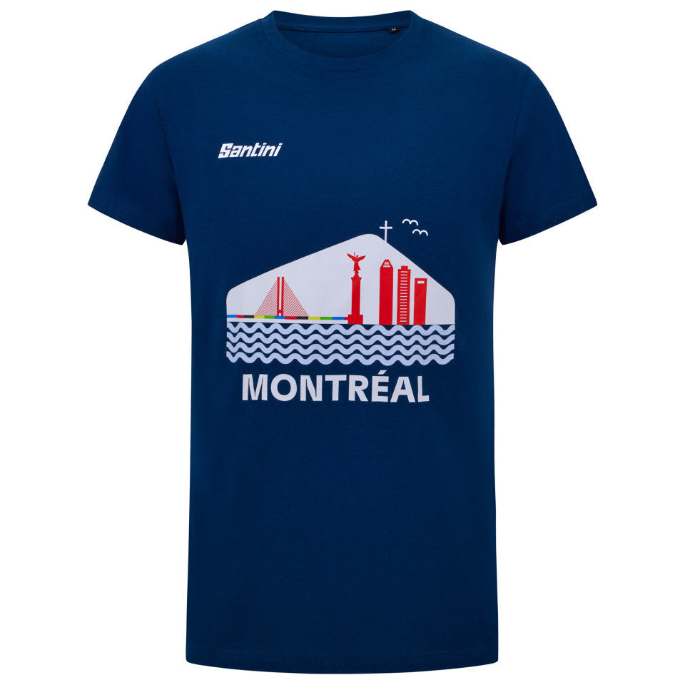 Santini UCI World Championship Montréal 2026 T-Shirt - Blau