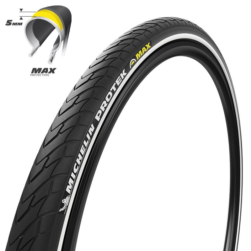 Copertoncino Michelin 700X38 Protek Max Tube Type Performance Line - Nero/Reflex - E