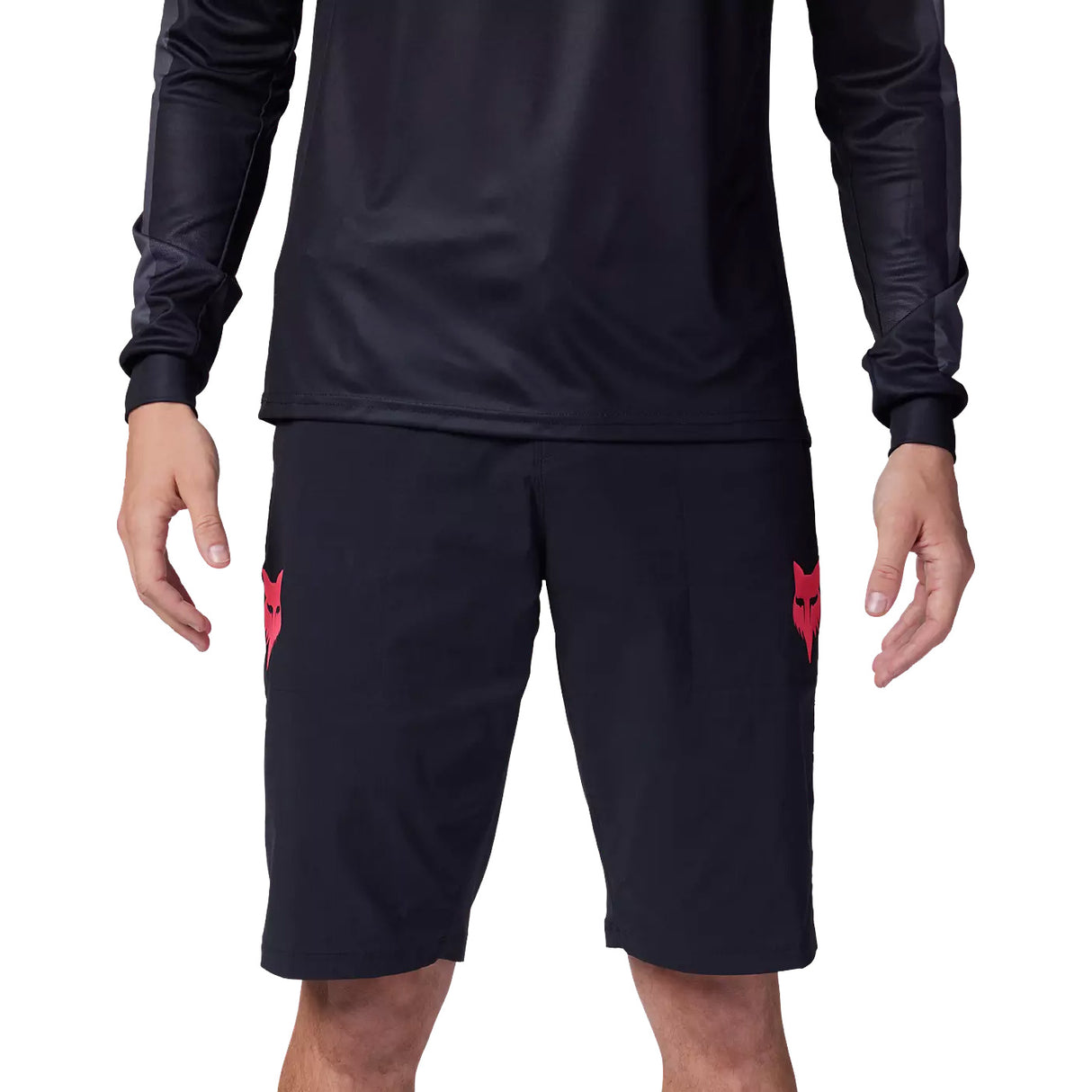 Pantaloncini Fox Ranger Race - Nero rosa - P