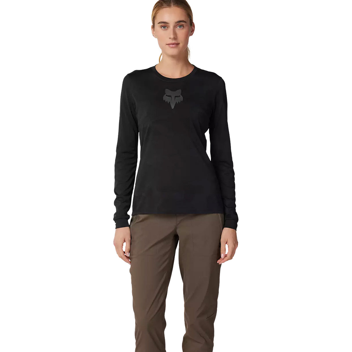 Maglia maniche lunghe donna Fox Ranger TruDri - Nero - C