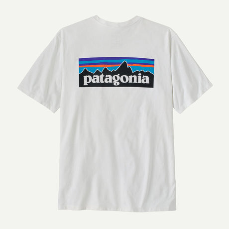 T-Shirt Patagonia P-6 Logo Responsibili-Tee - Bianco