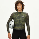 Langarm-Trikot damen Pas Normal Studios Essential Light AOP Grain - Grün