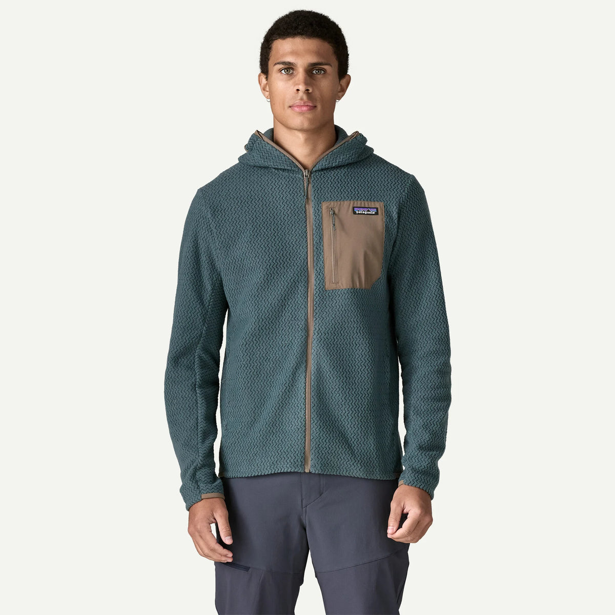 Patagonia R1 Air Full-Zip Fleece - Graublau