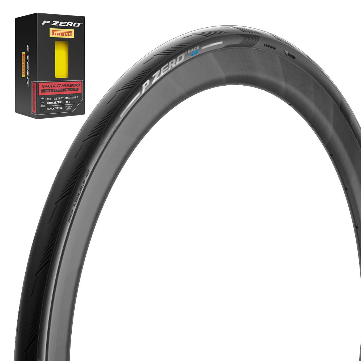 Kit copertoncino Pirelli P Zero Race 4s 700x26 + camera Smartube Evo 60mm omaggio - Q