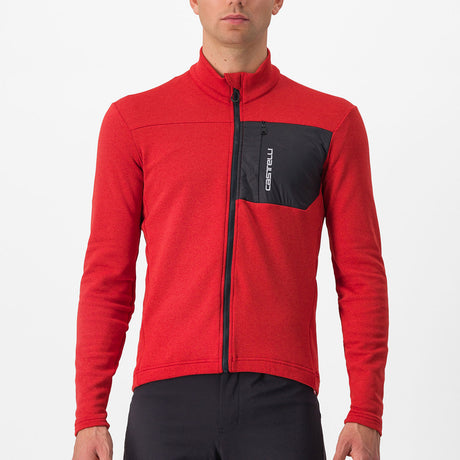 Maglia maniche lunghe Castelli Unlimited Trail - Rosso - A