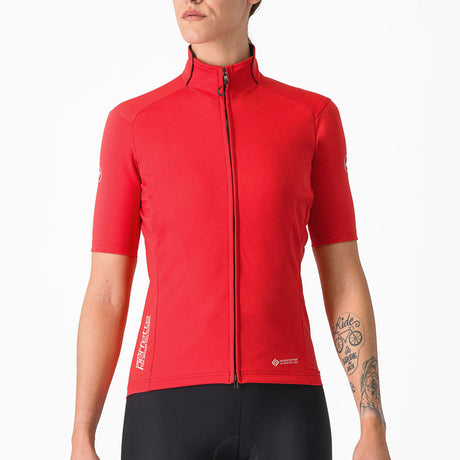 Maglia donna Castelli Perfetto RoS 2W Wind - Rosa scuro - M