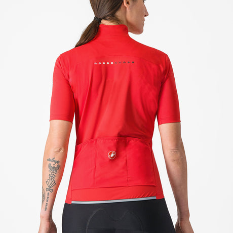 Maglia donna Castelli Perfetto RoS 2W Wind - Rosa scuro - N