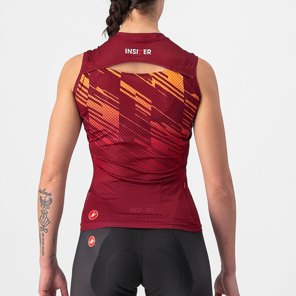 Maglia donna senza maniche Castelli Insider - Bordeaux - Q