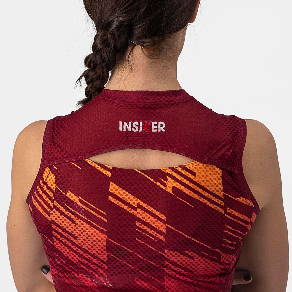 Maglia donna senza maniche Castelli Insider - Bordeaux - B