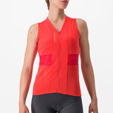Maglia donna senza maniche Castelli Anima 4 - Rosso - H