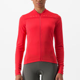 Maglia maniche lunghe donna Castelli Anima 4 - Rosso - P
