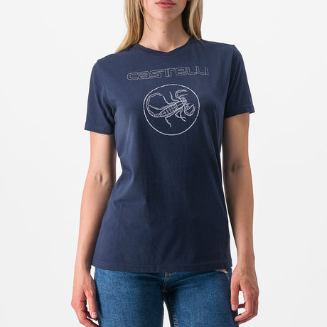 T-Shirt donna Castelli Pedalare - Blu - O
