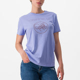 T-Shirt donna Castelli Pedalare - Viola - F