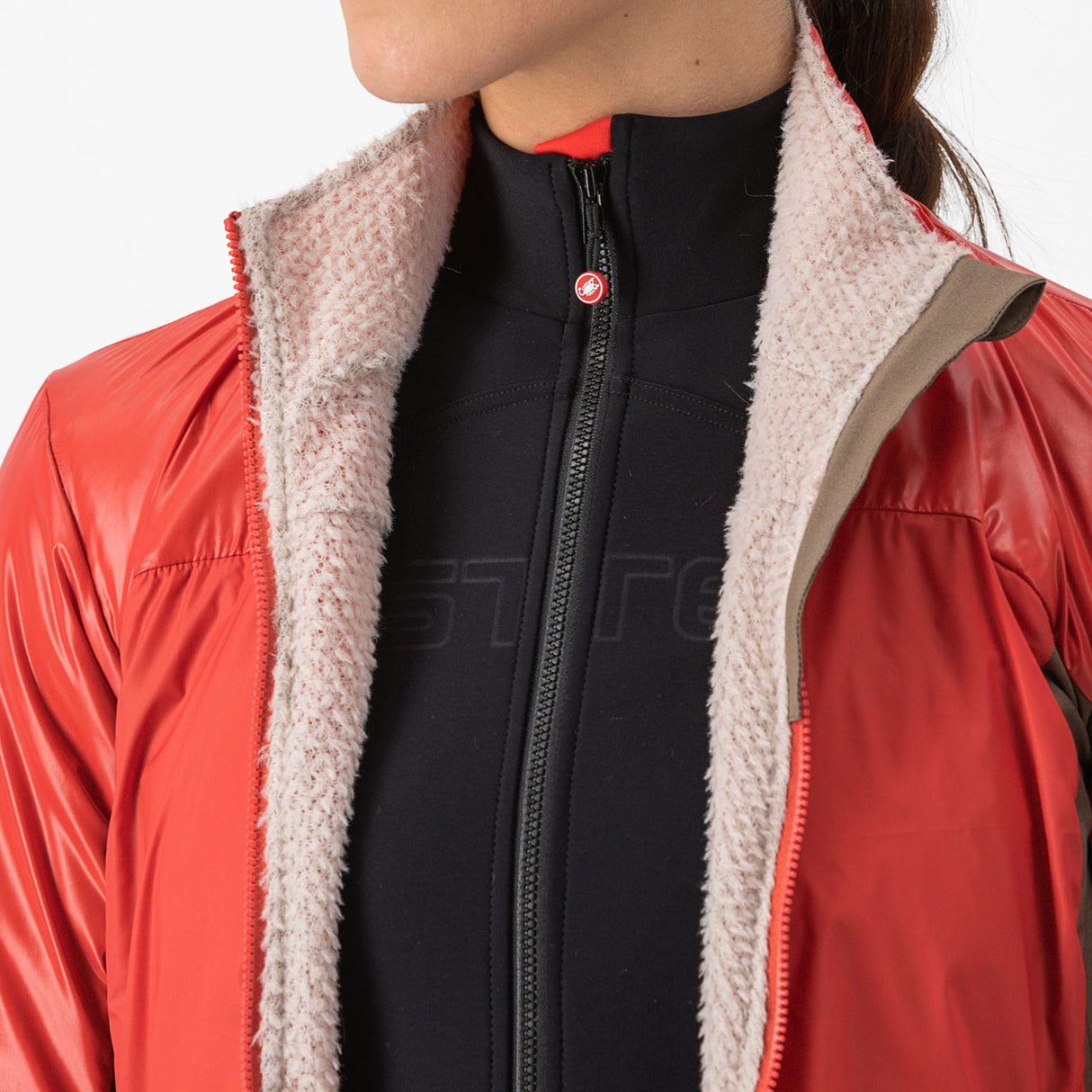 Giacca donna Castelli Unlimited Puffy 2 - Rosso - C
