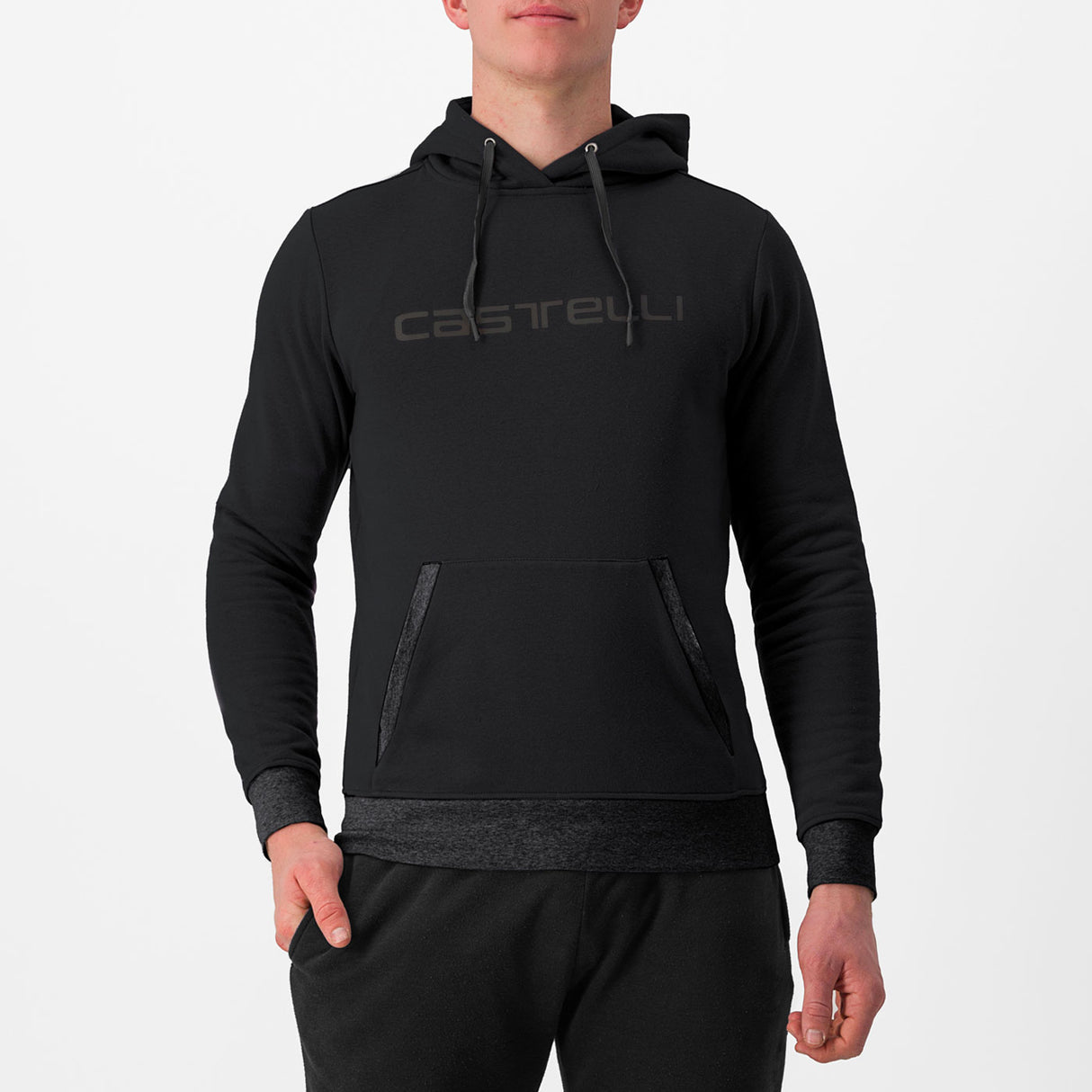 Felpa Castelli Logo Hoodie - Nero - Q