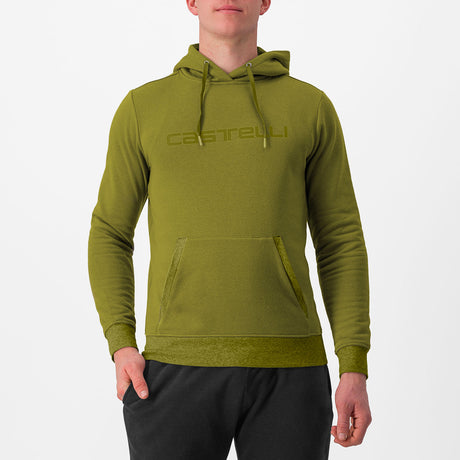 Felpa Castelli Logo Hoodie - Verde - B