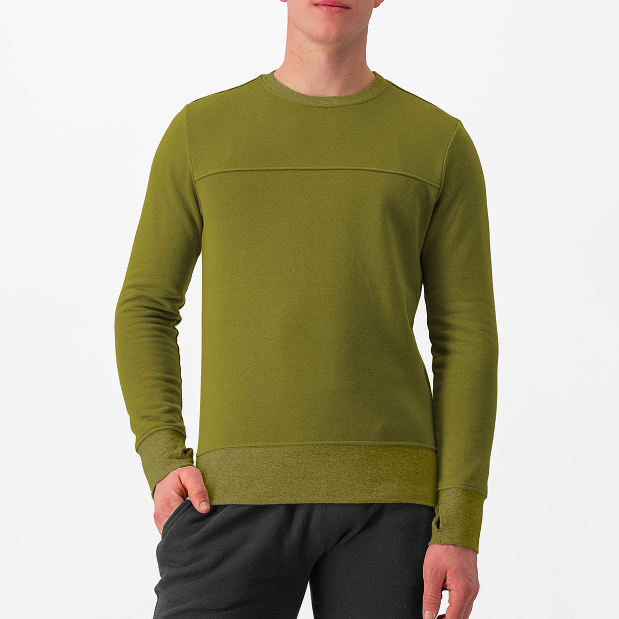 Felpa Castelli Logo - Verde - A