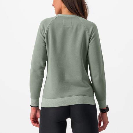 Felpa donna Castelli Logo - Verde - I