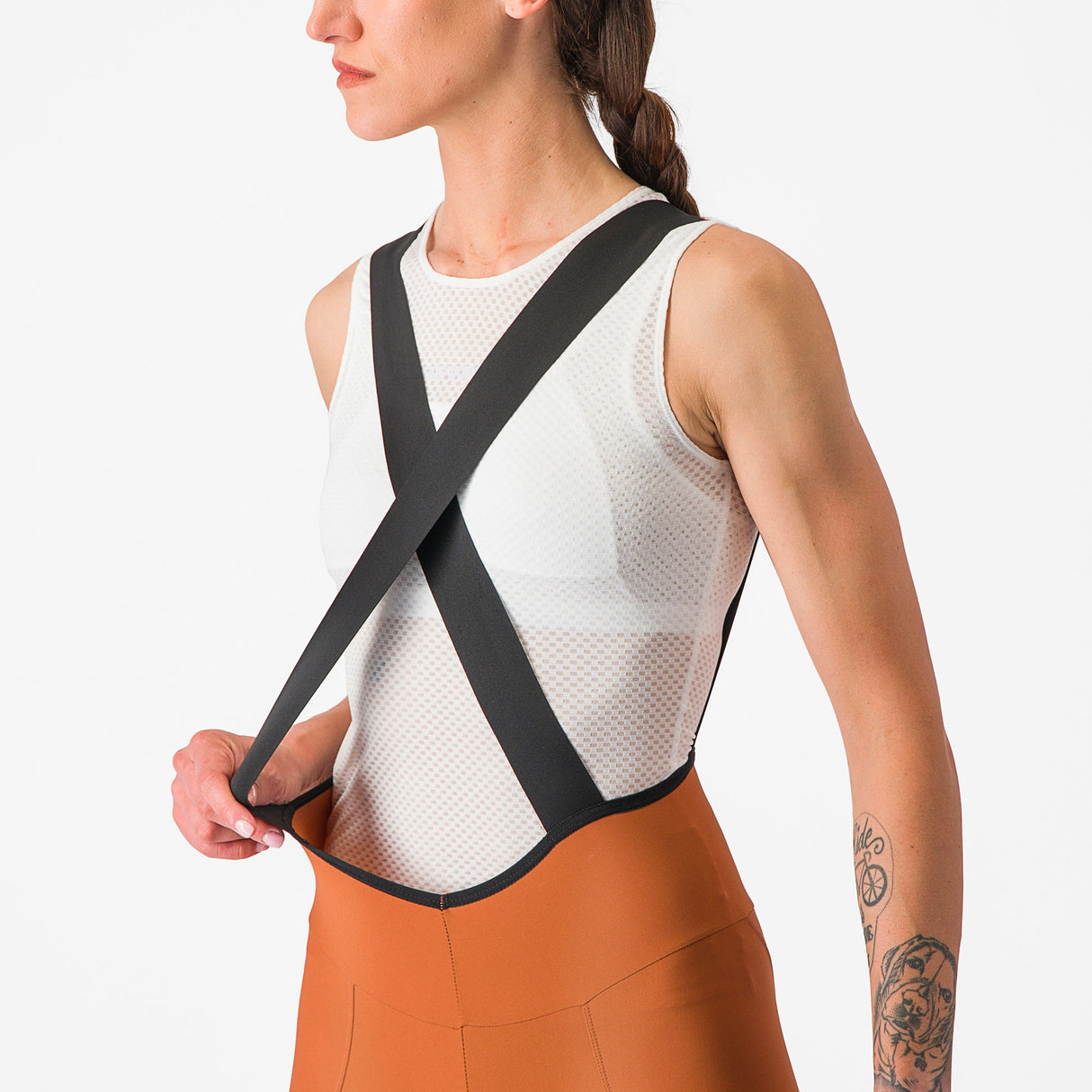 Salopette donna Castelli Espresso DT - Arancio - F