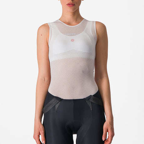 Maglia intima senza maniche donna Castelli Pro Mesh 4 - Bianco - E