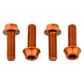 WolfTooth Aluminum Bottle Cage Screws - Orange 