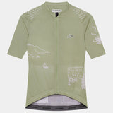 Maglia donna Cafe du Cycliste Eze - Verde - D
