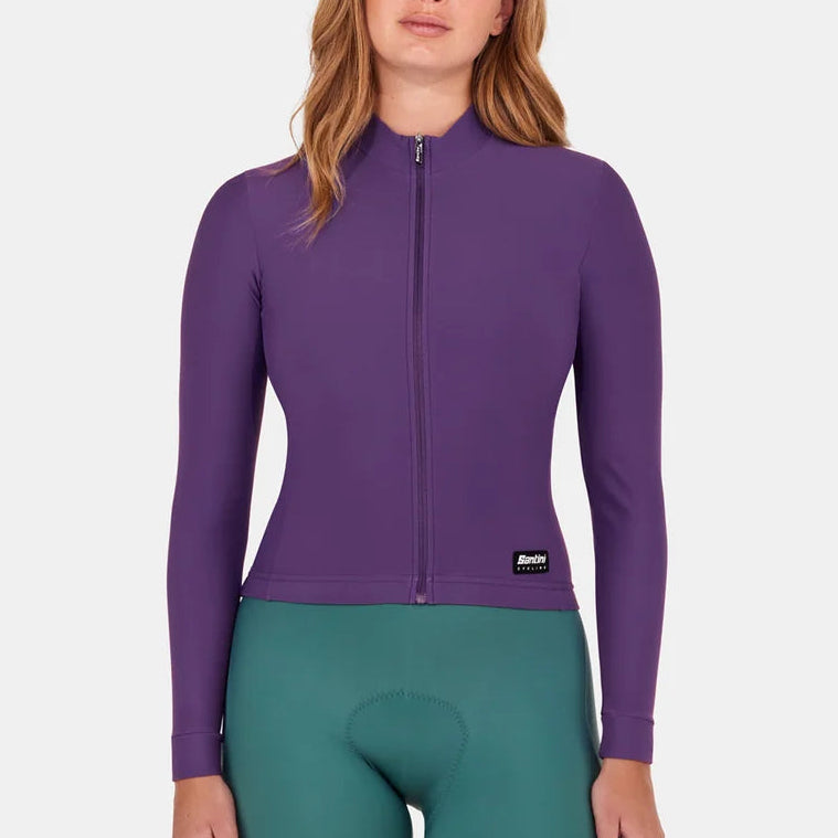 Santini RTR langarmtrikot - Melanzana