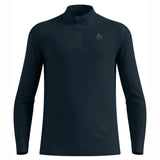 Odlo Merino 200 Zip Langarm-Funktionsunterhemd - Schwarz
