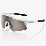 Brille 100% Speedcraft XS - Matte White HiPER Silver Mirror
