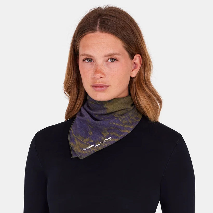 Santini Explorer Wool foulard - Ocra