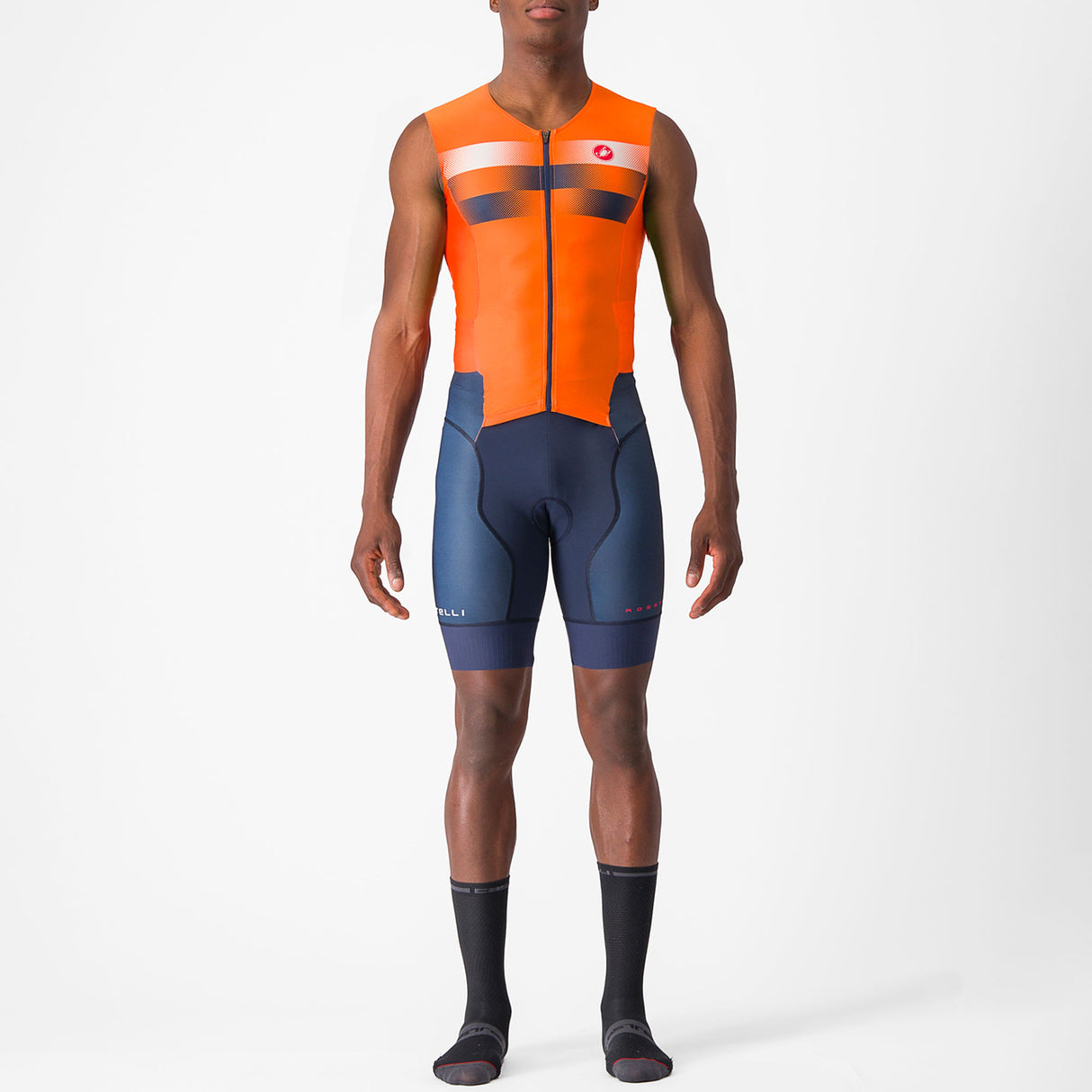 Body senza maniche Castelli Free Sanremo 2 Suit - Arancio - O